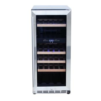 RCS Wine Cooler Refrigerator W 15 Inch Glass Window 3 2 Cu Ft UL Rated350