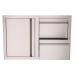 RCS Valiant Series 33 Inch Stainless Steel Double Drawer  and  Door Combo   Soft Close   Left Hinge