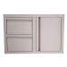 RCS Valiant Series 33 Inch Stainless Steel Double Drawer  and  Door Combo   Soft Close   Right Hinge