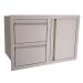 RCS Valiant Series 33 Inch Stainless Steel Double Drawer  and  Door Combo   Soft Close   Right Hinge