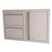 RCS Valiant Series 33 Inch Stainless Steel Double Drawer  and  Door Combo   Soft Close   Right Hinge