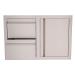 RCS Valiant Series 33 Inch Stainless Steel Double Drawer  and  Door Combo   Soft Close   Right Hinge