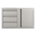 RCS Valiant Series 33 Inch Stainless Steel Triple Drawer  and  Door Combo   Soft Close   Right Hinge