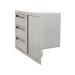 RCS Valiant Series 33 Inch Stainless Steel Triple Drawer  and  Door Combo   Soft Close   Right Hinge