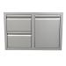 RCS Valiant Series 33 Inch Stainless Steel Double Drawer  and  Propane Tank Storage   Fully Enclosed