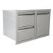 RCS Valiant Series 33 Inch Stainless Steel Double Drawer  and  Propane Tank Storage   Fully Enclosed