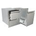 RCS Valiant Series 33 Inch Stainless Steel Double Drawer  and  Propane Tank Storage   Fully Enclosed