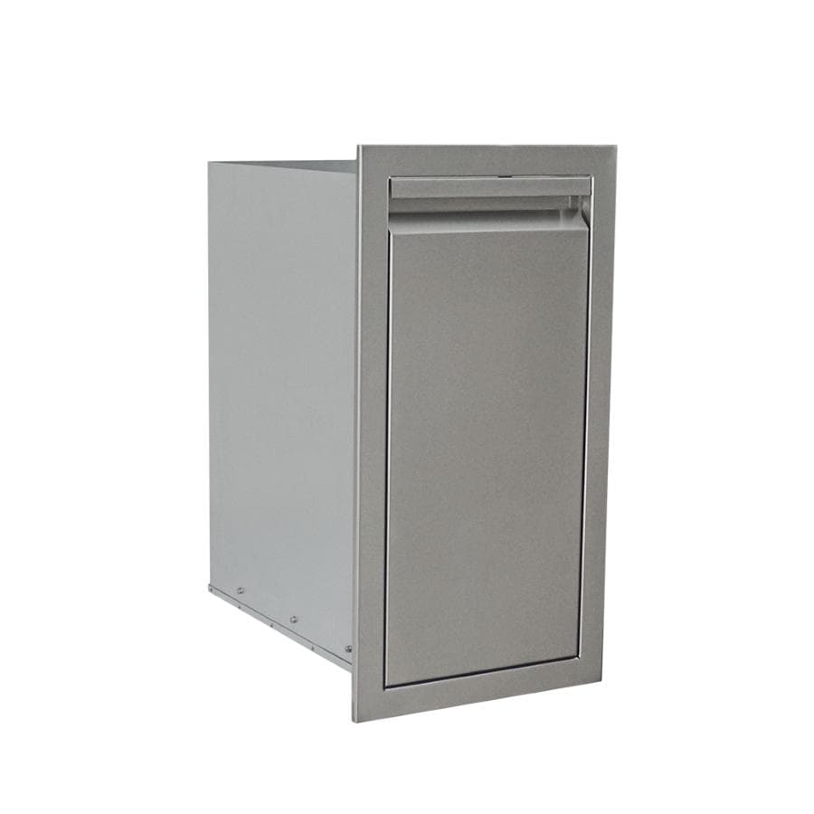 RCS Valiant Series 14 Inch Stainless Steel Charcoal  and  Pellet Storage Drawer   Fully Enclosed