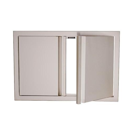 RCS Valiant Series 33 Inch Stainless Steel Double Access Door   Soft Close