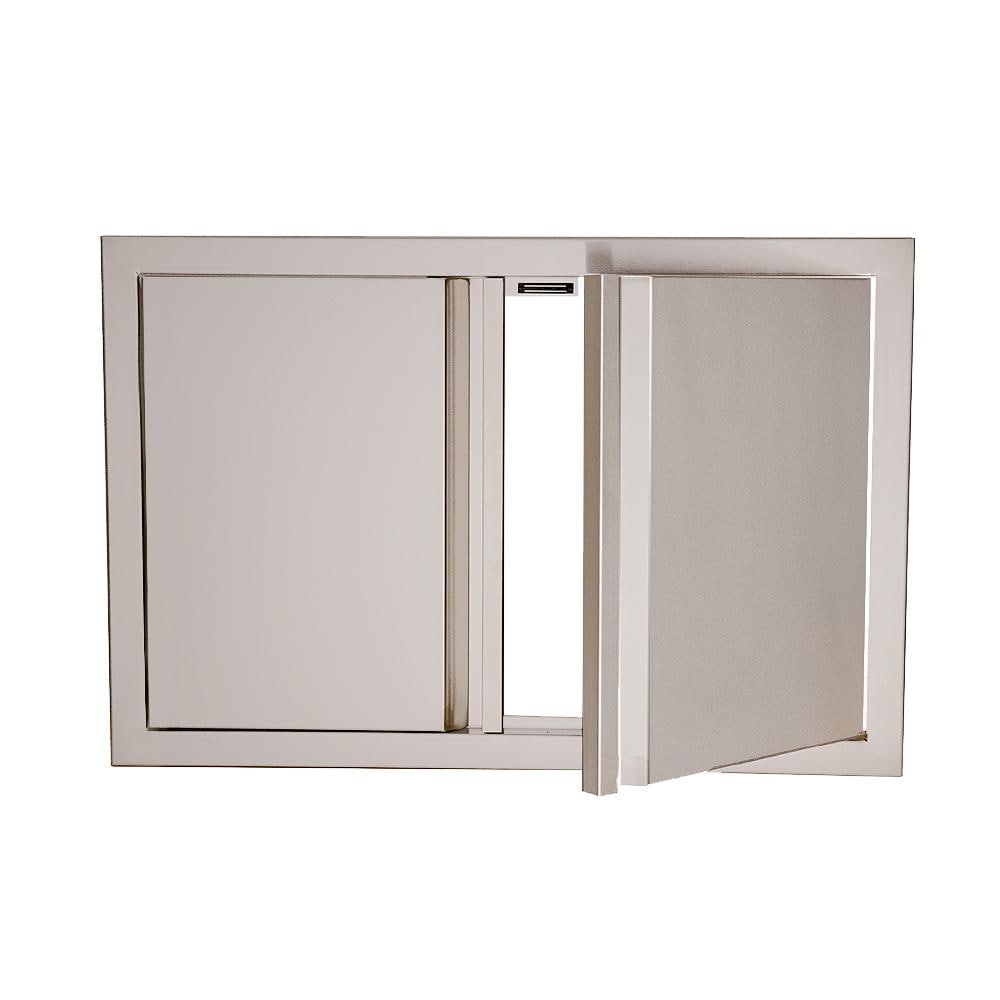 RCS Valiant Series 33 Inch Stainless Steel Double Access Door   Soft Close