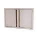 RCS Valiant Series 33 Inch Stainless Steel Double Access Door   Soft Close