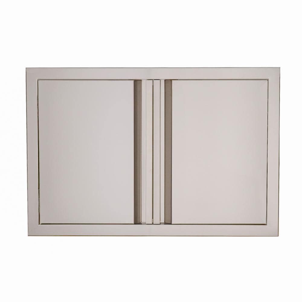 RCS Valiant Series 33 Inch Stainless Steel Double Access Door   Soft Close