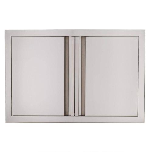 RCS Valiant Series 45 Inch Stainless Steel Double Access Door   Large   Soft Close
