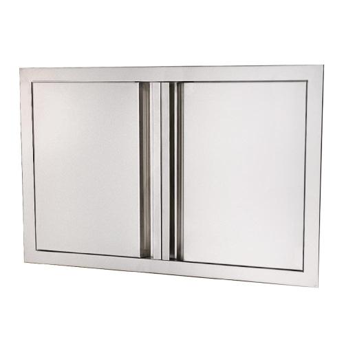 RCS Valiant Series 45 Inch Stainless Steel Double Access Door   Large   Soft Close