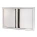 RCS Valiant Series 45 Inch Stainless Steel Double Access Door   Large   Soft Close