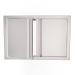 RCS Valiant Series 45 Inch Stainless Steel Double Access Door   Large   Soft Close