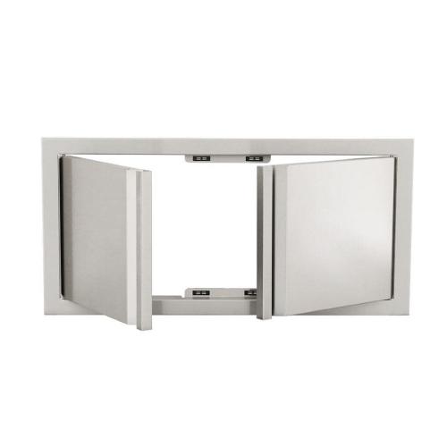 RCS Valiant Series 33 Inch Stainless Steel Low Profile Double Access Door