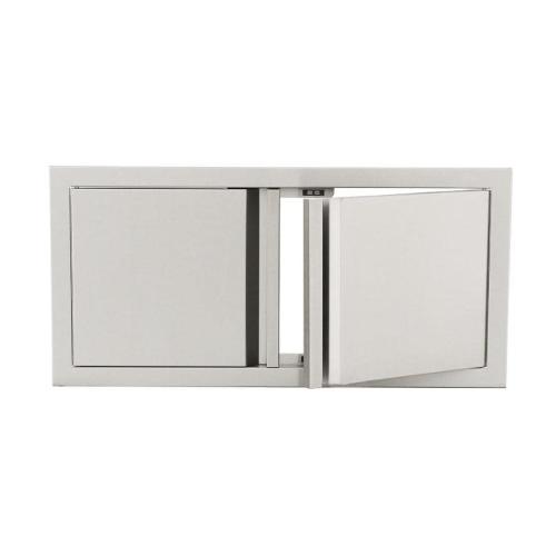 RCS Valiant Series 33 Inch Stainless Steel Low Profile Double Access Door