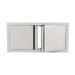 RCS Valiant Series 33 Inch Stainless Steel Low Profile Double Access Door