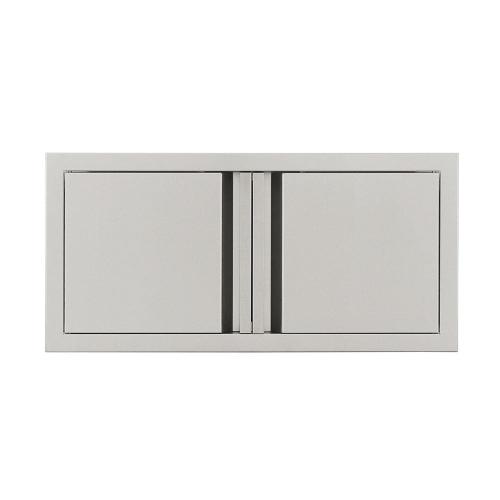 RCS Valiant Series 33 Inch Stainless Steel Low Profile Double Access Door   Soft Close