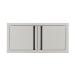 RCS Valiant Series 33 Inch Stainless Steel Low Profile Double Access Door   Soft Close