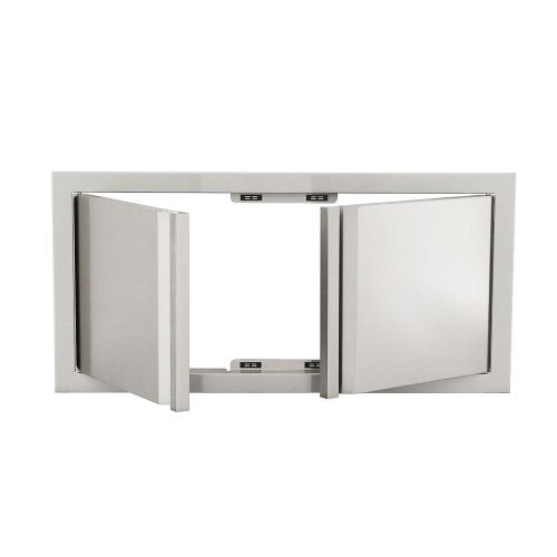 RCS Valiant Series 33 Inch Stainless Steel Low Profile Double Access Door   Soft Close