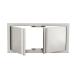 RCS Valiant Series 33 Inch Stainless Steel Low Profile Double Access Door   Soft Close