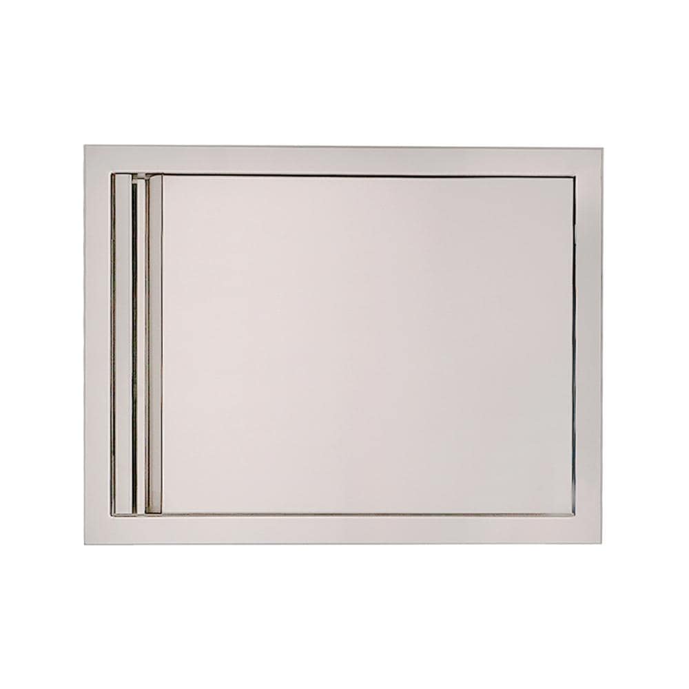 RCS Valiant Series 27 Inch Stainless Steel Horizontal Single Access Door   Soft Close   Right Hinge