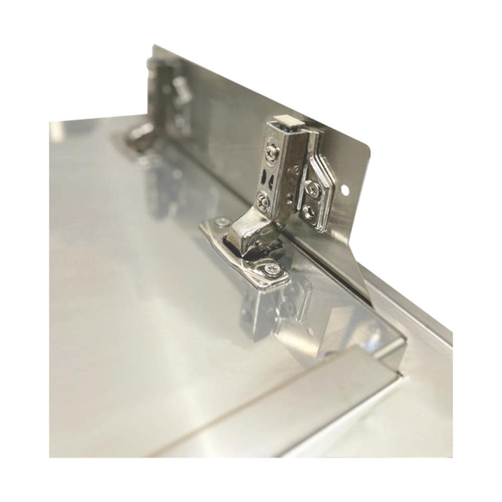 RCS Valiant Series 27 Inch Stainless Steel Horizontal Single Access Door   Soft Close   Right Hinge