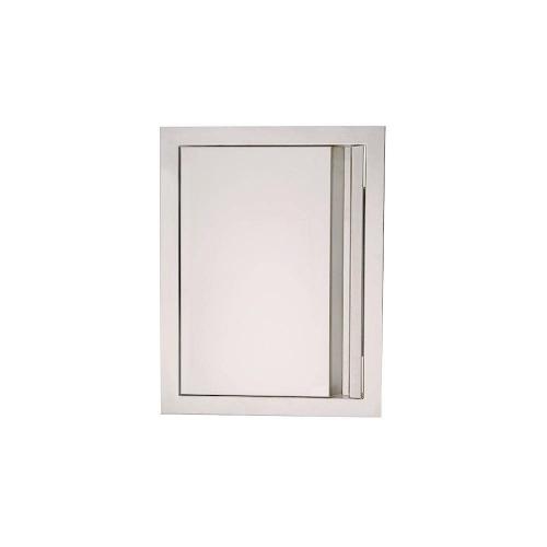 RCS Valiant Series 17 Inch Stainless Steel Vertical Access Door   Soft Close   Left Hinge