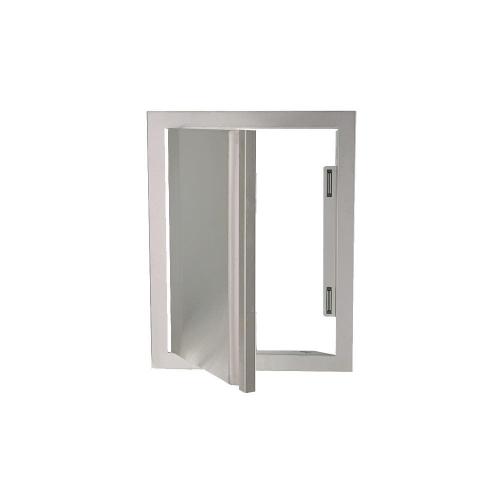 RCS Valiant Series 17 Inch Stainless Steel Vertical Access Door   Soft Close   Left Hinge