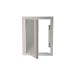 RCS Valiant Series 17 Inch Stainless Steel Vertical Access Door   Soft Close   Left Hinge