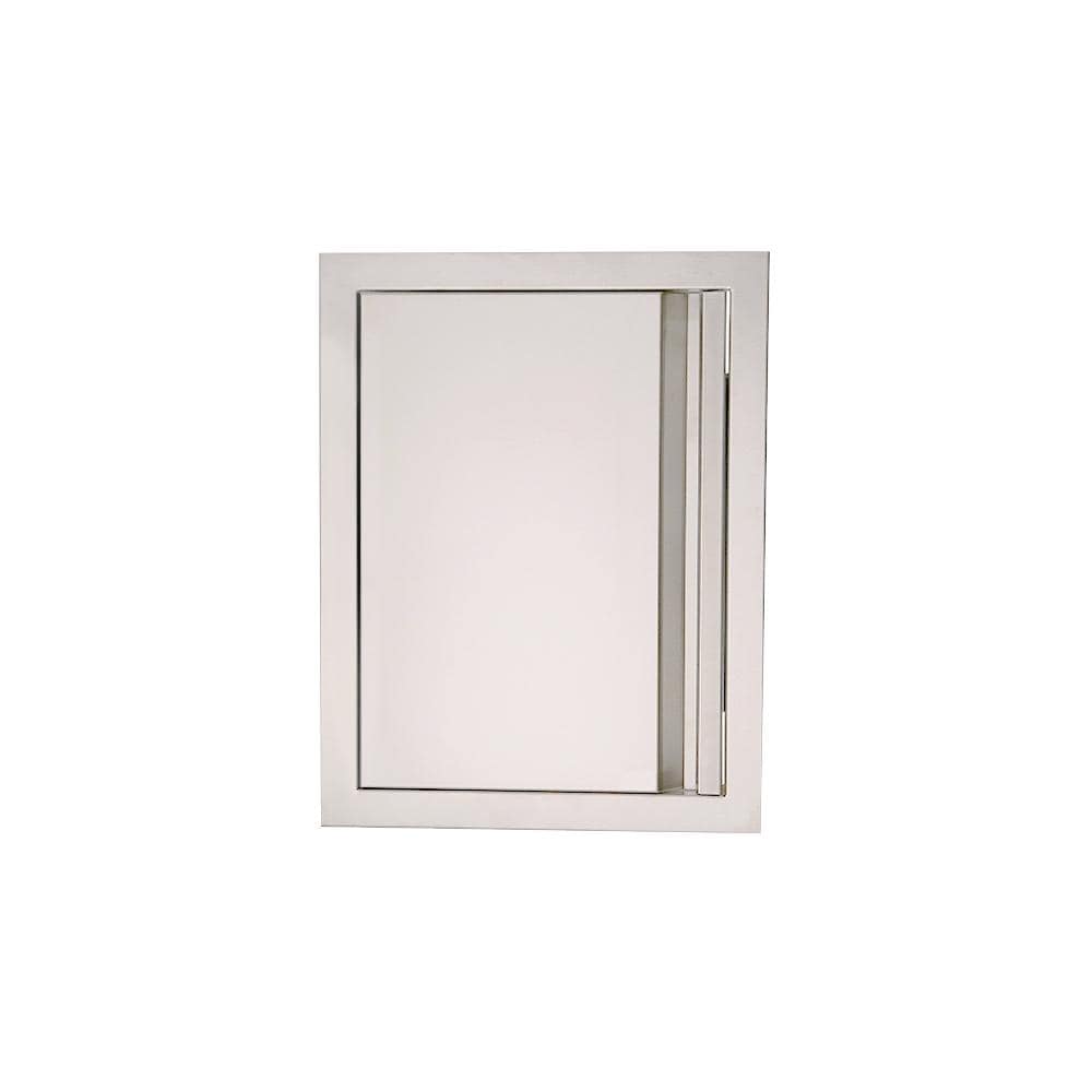 RCS Valiant Series 17 Inch Stainless Steel Vertical Access Door   Soft Close   Left Hinge