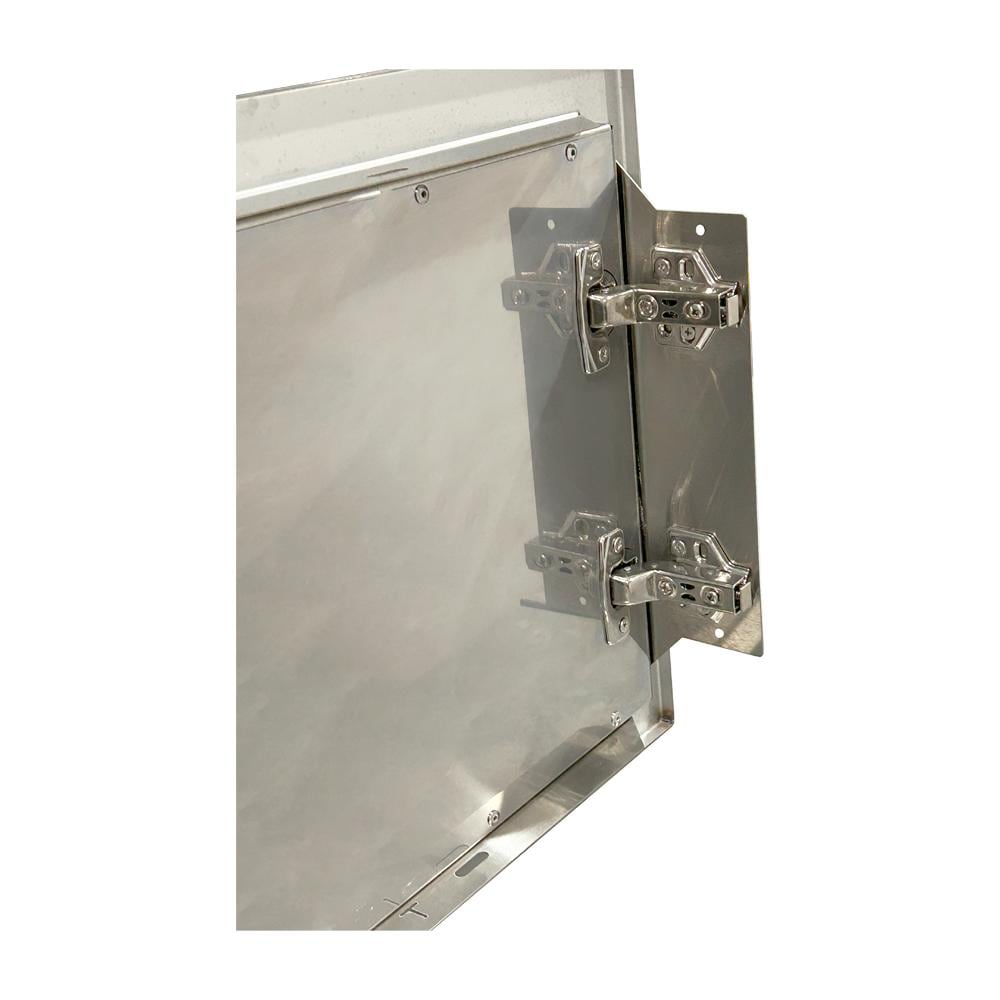 RCS Valiant Series 17 Inch Stainless Steel Vertical Access Door   Soft Close   Left Hinge