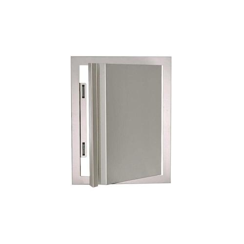 RCS Valiant Series 17 Inch Stainless Steel Vertical Access Door   Soft Close   Right Hinge