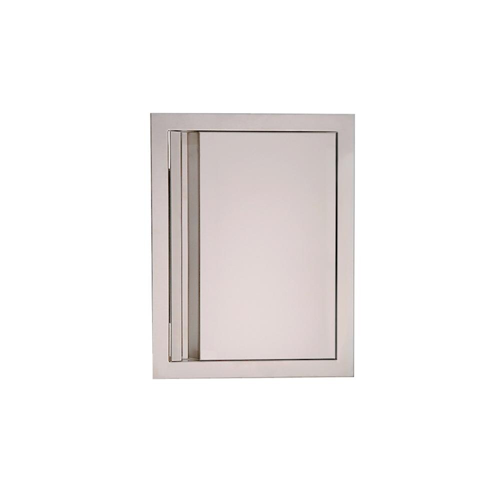RCS Valiant Series 17 Inch Stainless Steel Vertical Access Door   Soft Close   Right Hinge