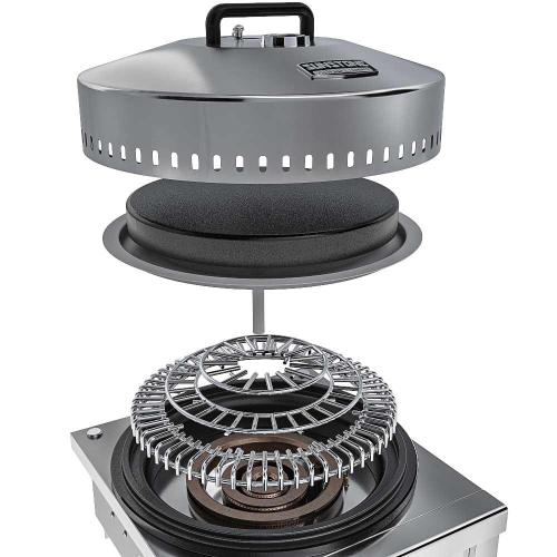Sunstone Grill 24 Inch Built In 65000 BTU Propane Gas Cirque Power Burner Complete Package
