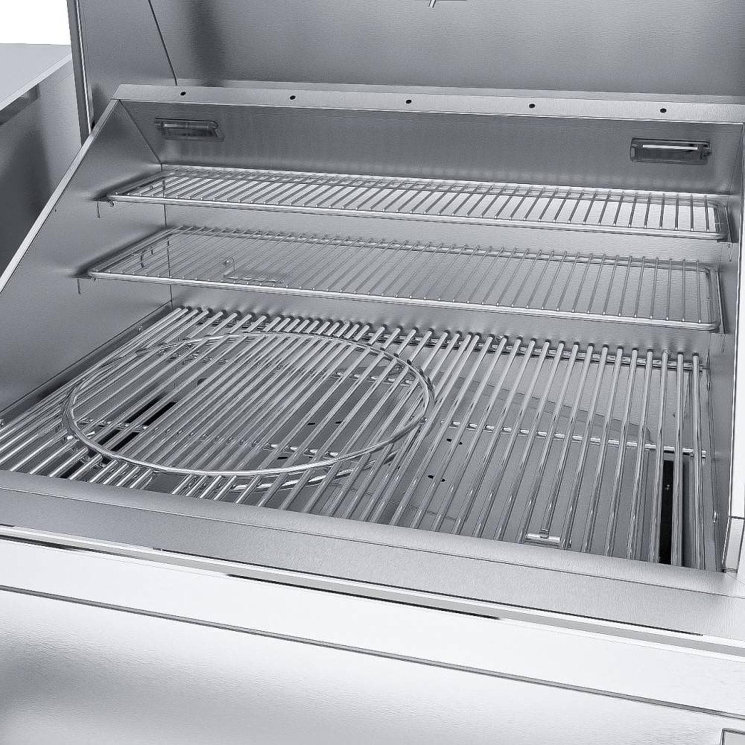 Sunstone Grill 40 Inch Built In Electric Pellet Grill with Integrated Cold Smoker