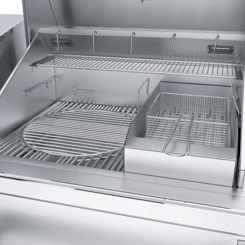 Sunstone Grill 40 Inch Built In Electric Pellet Grill with Integrated Cold Smoker