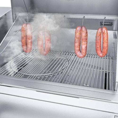 Sunstone Grill 40 Inch Built In Electric Pellet Grill with Integrated Cold Smoker