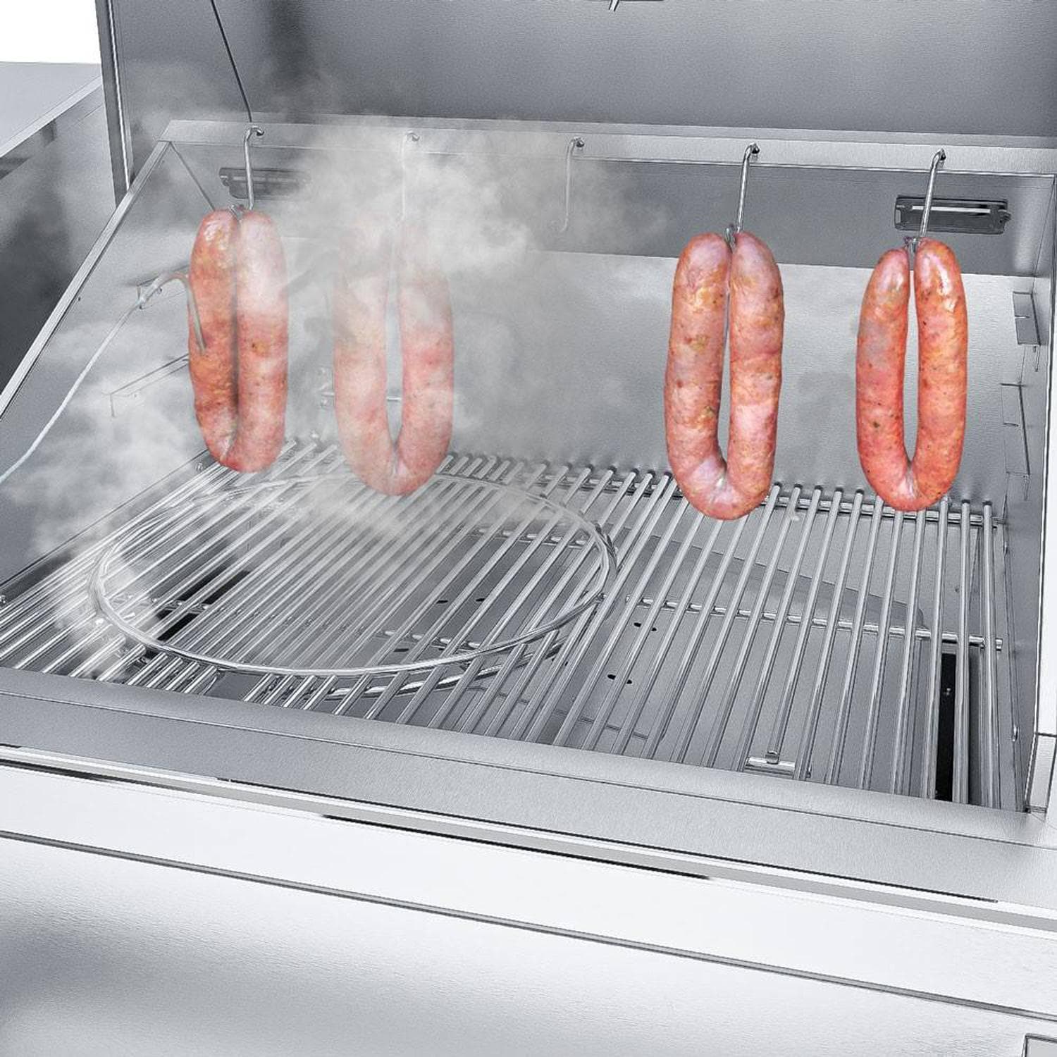 Sunstone Grill 40 Inch Built In Electric Pellet Grill with Integrated Cold Smoker