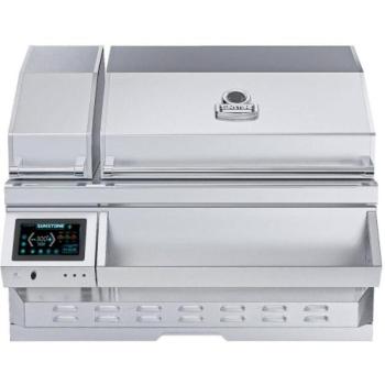 Sunstone Grills 40 Inch Built In Electric Pellet Grill with Integrated Cold Smoker SUNPLT40350