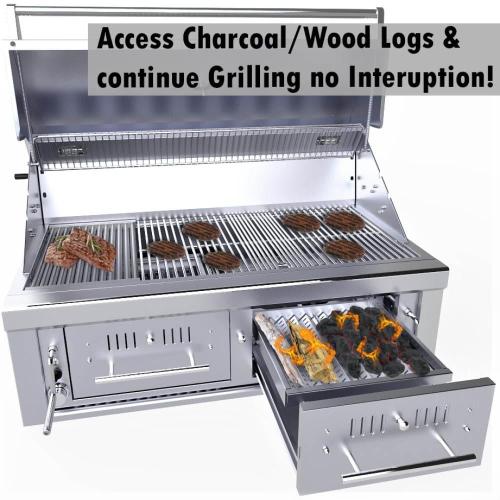 Wood Burning Combo Grill
