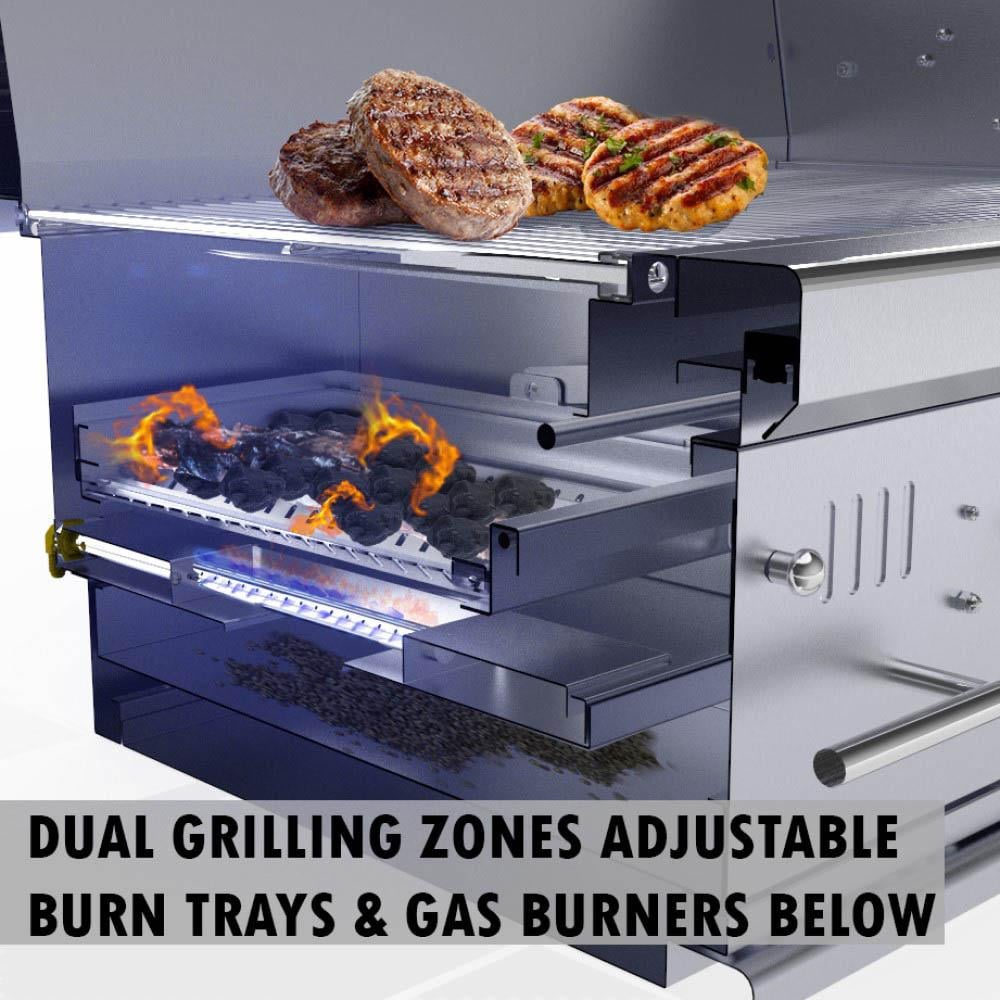Wood Burning Combo Grill