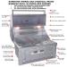 Wood Burning Combo Grill with Infrared Rear Burner