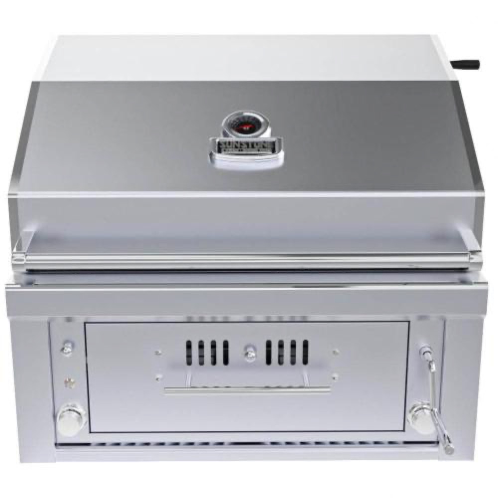 Wood Burning Combo Grill with Infrared Rear Burner