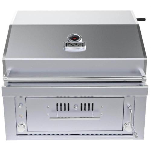 Wood Burning Combo Grill with Infrared Rear Burner