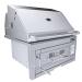Sunstone Grills Series 28 Inch Built In Single Zone 304 Stainless Steel Charcoal Grill