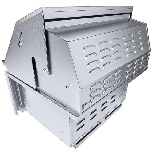 Sunstone Grills Series 28 Inch Built In Single Zone 304 Stainless Steel Charcoal Grill