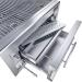 Sunstone Grills Series 28 Inch Built In Single Zone 304 Stainless Steel Charcoal Grill